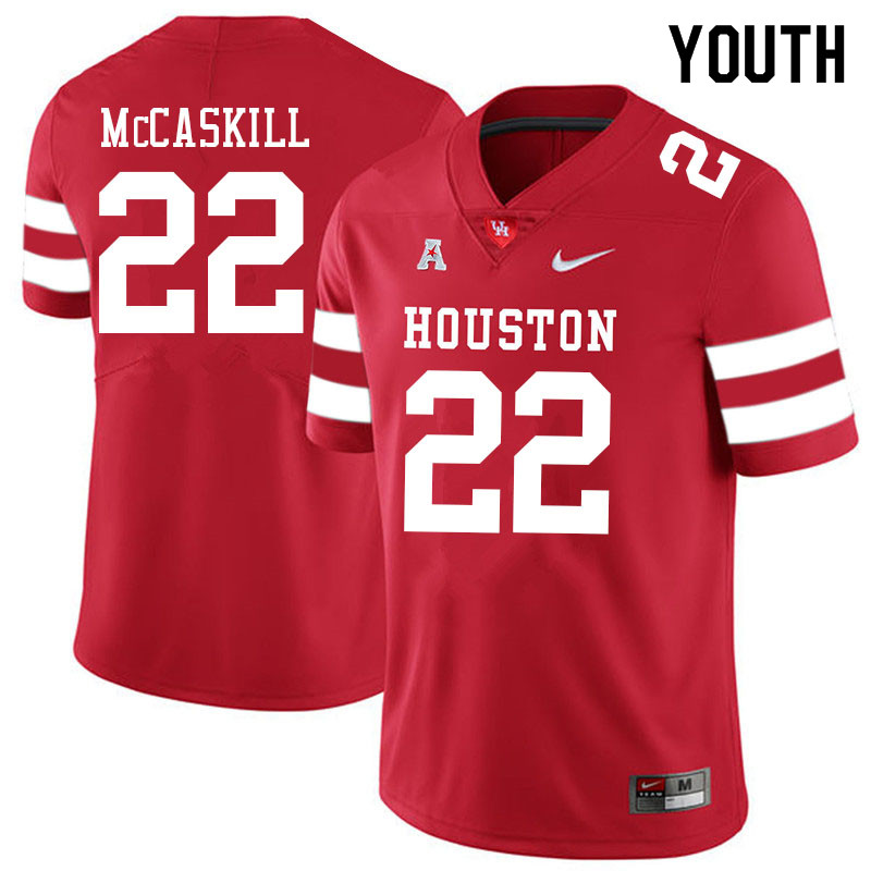 Youth #22 Alton McCaskill Houston Cougars College Football Jerseys Sale-Red